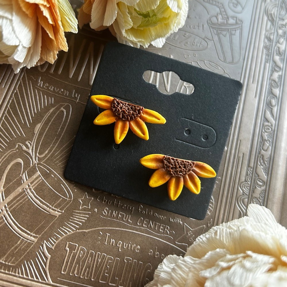 Sunflower Stud Earrings